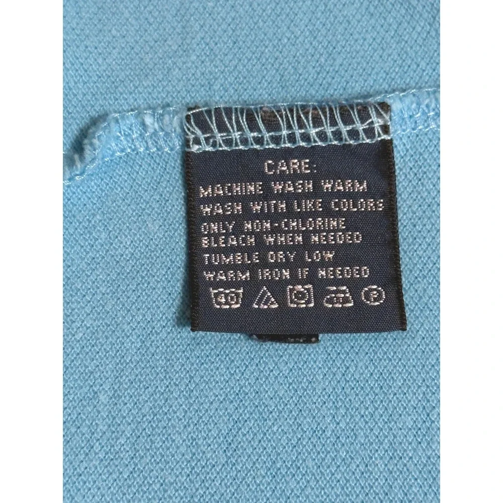 Ralph Lauren Classic Fit Cotton Mesh Polo Shirt Sky Blue Purple Pony Mens S